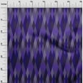 thumbnail image 2 of oneOone Cotton Poplin Purplish Blue Fabric Argyle Check Fabric For Sewing Printed Craft Fabric By The Yard 42 Inch Wide, 2 of 4