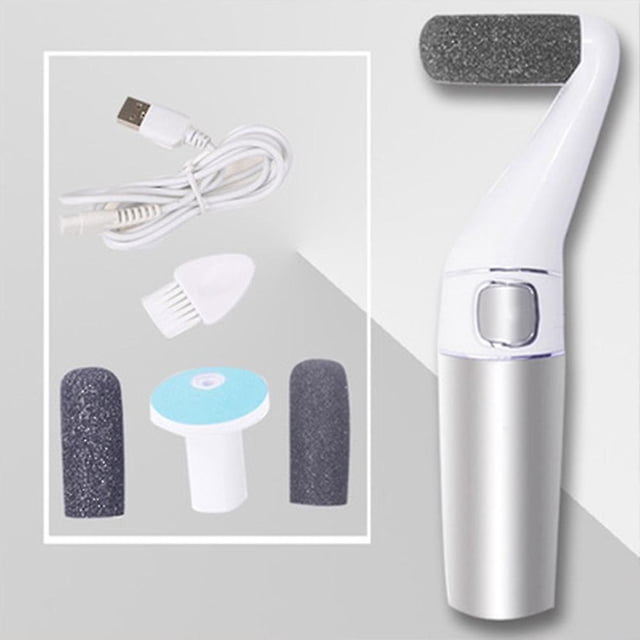 Grattoir Électrique pour Callosités, Soin des Pieds Pédicure, avec 2 Rouleaux
