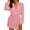 Pink, variant on NTACZA Mini Vacation Dresses for Women A Line Elegant Shirt Dress Long Sleeve Lapel Belted Dresses for Ladies L