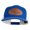 Royal White, variant on Aces Faux Leather Patched Premium Mesh Trucker Cap - Black Navy OSFM