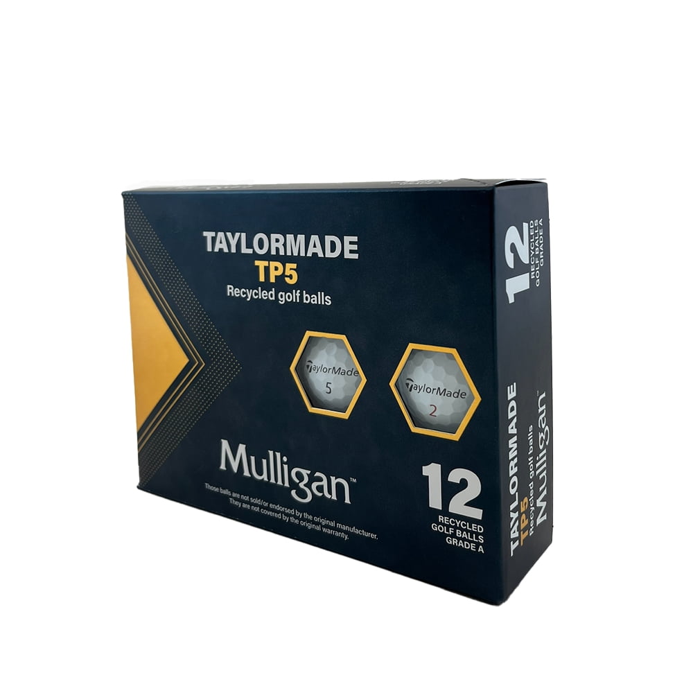 12 Taylormade TP5/x Used Recycled White Golf Balls, by Mulligan