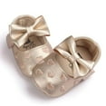 thumbnail image 4 of Herrnalise Baby Girl Bowknot Leater Shoes Anti-slip Soft Sole Toddler, 4 of 9