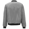 thumbnail image 2 of Men's Premium Multi Pocket Water Resistant Padded Zip Up Flight Bomber Jacket (charcoal, 3XL), 2 of 3