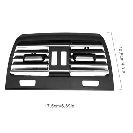 Rear A/C Air Vent Grille Cover Kit For Maserati Ghibli 2014-2020 – Black Plastic 4 thumbnail image