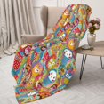 thumbnail image 3 of Disketp Boho Cute Owls Cozy Flannel Fleece Throw Blanket: Has a velvety texture for All Seasons - Perfect for Women, Men, & Kids"60"x50", 3 of 6