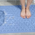 thumbnail image 6 of Mecorevxz Bathtub and Shower Mats, Extra Long Non-slip Bath Mat 27.16x14.17 Inch,Washable Bath Tub Mat with Suction Cups & Holes for Bathroom,Blue, 6 of 9