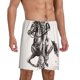 thumbnail image 2 of Balery Cowboy Ride A Horse Pantalones cortos de pijama de punto de algodón para hombre con cinturilla y bolsillos-Medium, 2 of 6