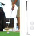 thumbnail image 3 of LYUMO Putter Left Right Hand Aluminum Alloy Putter Push Rod with 2pcs Balls,Putter,Portable Putter, 3 of 8