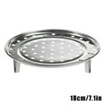 thumbnail image 1 of CAROOTU Round Stainless Steel Steamer Rack Canning Racks with Removable Legs for Kitchen Cooking, 1 of 6