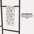 thumbnail image 5 of Acacia Wood Garment Racks with Shelves 2 Wicker Drawers and 4 Hooks Heavy Duty Closet Organizer for Hanging Clothes, Freestanding Closet Wardrobe Rack, Vintage Brown, 5 of 10