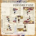 thumbnail image 7 of Kitchen Towels Absorbent Dish Cloths Decorative Tea Towels Quick Dry Dish Cloths Hanging Reusable Cleaning Dish Cloths for Cooking Baking Housewarming (Fresh, Red Wine), 7 of 7