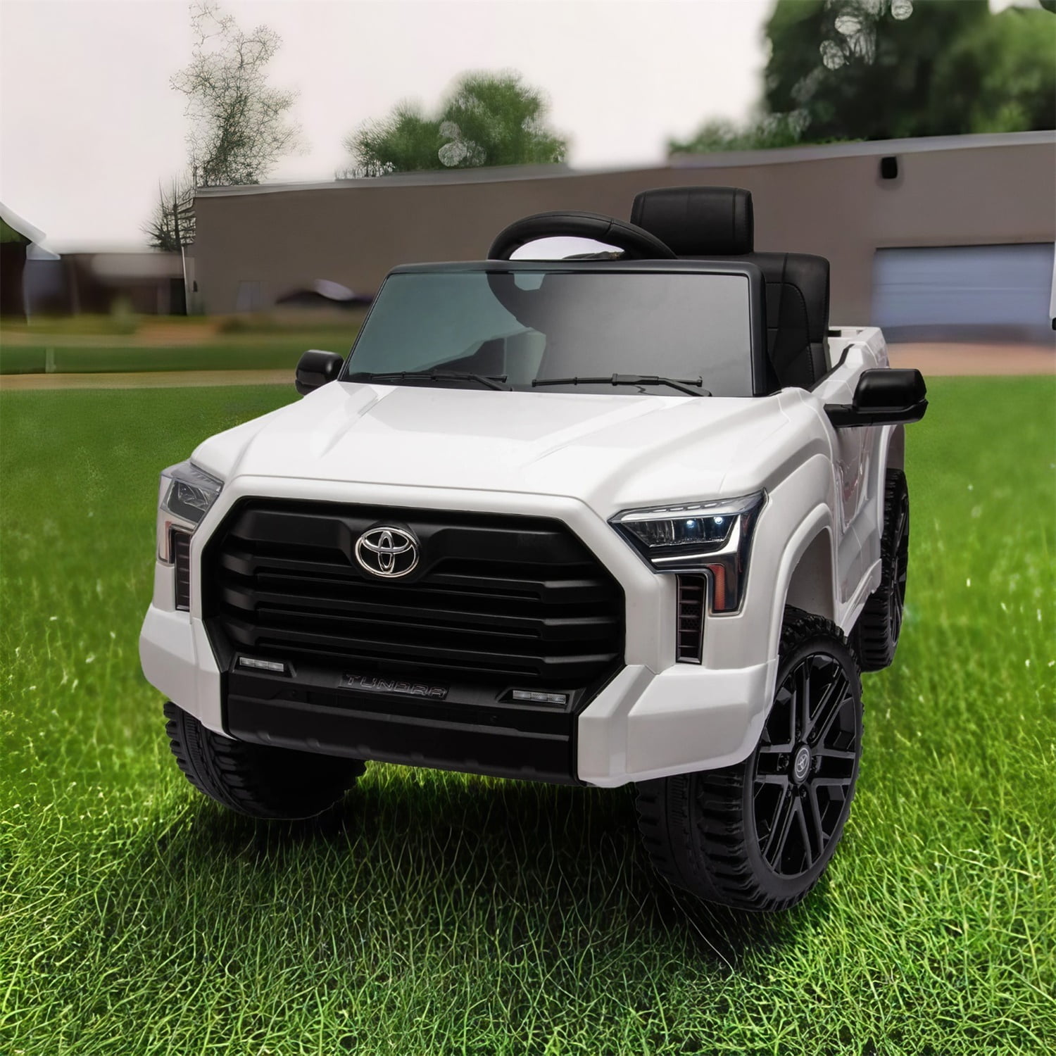 CIPACHO 12V Battery Powered Licensed Toyota Tundra Kids Ride On Truck Car Jeep with Remote Control, MP3, White CIPACHO 12V Battery Powered Licensed Toyota Tundra Kids Ride On Truck Car Jeep with Remote Control, MP3, White