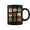 Black, variant on Christmas Building Brick Santa Elf Snowman Xmas Boys Girls Coffee Mugs