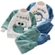 thumbnail image 2 of Conjunto de pijama de lana de Coral para bebé, niño y niña, ropa de dormir cálida de franela gruesa de terciopelo, 2 piezas, Invierno xuanjing  unisex, 2 of 2