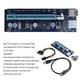 thumbnail image 5 of JShteea Blue PCI-E Express 1x a 16x Riser Card 6Pin USB 3.0 Cable para BTC Miner, 5 of 5