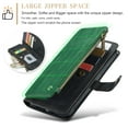 thumbnail image 4 of CaseMe Case for iPhone 15 Plus Wallet Case for Women Men, Fashion Durable PU Leather Magnetic Flip Lanyard Strap Wristlet Zipper Card Holder Wallet Phone Case for iPhone 15 Plus 6.7-inch,Black, 4 of 8