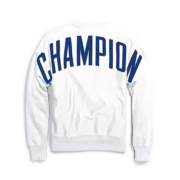 Champion LIFE Reverse Weave Oversized Champion Script/White, Medium - Walmart.com
