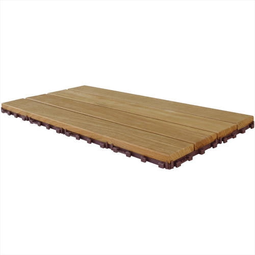 Flexdeck Interlocking Wood Deck Tiles Copacabana Ipe Flexdeck Interlocking Wood Deck Tiles Copacabana Ipe Champagne 12 X24 X1 272 6 Sq Ft Pallet 29 Box