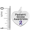 thumbnail image 2 of Pediatric Stroke Awareness Heart Charm Retractable Bracelets, 2 of 2