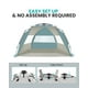 thumbnail image 3 of OutdoorMaster Tienda de campaña de playa emergente para 4 personas, fácil instalación y toldo portátil para refugio solar con protección UV UPF 50+, tragaluz extraíble, tamaño familiar, costa de Cancú, 3 of 5