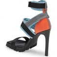 thumbnail image 2 of Steve Madden Vibing Black Multi Strap Open Toe Platform Heeled Sports Sandal (9.5, Black Multi), 2 of 3