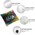 thumbnail image 6 of Splash Colorful Eye Pillow Cushion Cover, Graffiti Street Art Spray Painting Shape, Decorated Square Retro Pillow Cover, Decorated Sofa Pillow Cover 1 Set 2, Various Sizes, 6 of 7