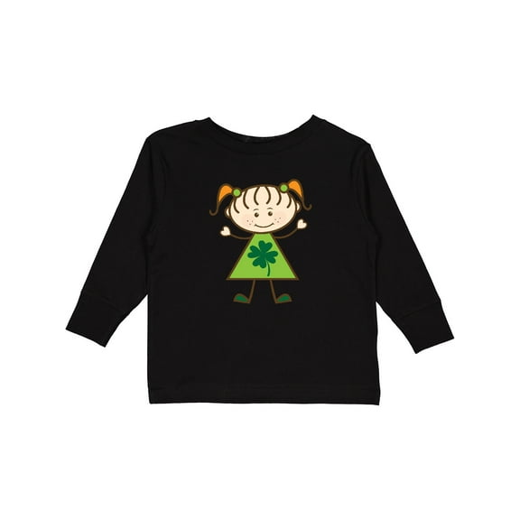 Inktastic St Patricks Day Irish Girl Girls Long Sleeve Toddler T-Shirt