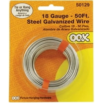 Ook Picture Hanging Wire, Steel Galvanized Wire, 18 Gauge, 50 ft.