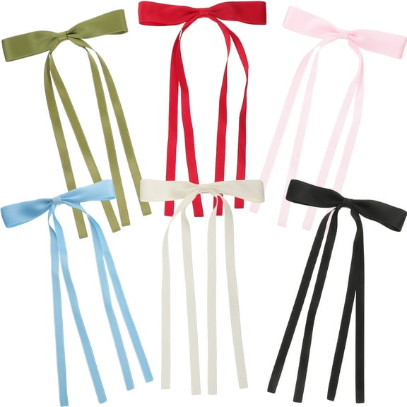 6 Pcs Hair Pins Clip for Bow Hairpin on Clips Ribbon Sweet and Cute Iron Miss