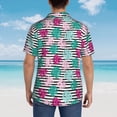 thumbnail image 6 of Balery Tropical Leaves Print Men's Hawaiian Shirts Short Sleeve Beach Shirt Relaxed Fit Vacation Button Down Shirts-XX-Large, 6 of 9