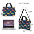 thumbnail image 3 of FORMRS 16" Laptop Bag Carrying Sleeve Case with Handle Travel Shoulder Briefcase, Rainbow Space Cat, 3 of 8