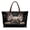 Black - French Bulldog, variant on Corgi Dog Print Leather Tote Bag for Women Large Pu Leather Hobo Handbags Zipper Shoulder Work Daily Weekender Travel