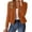 Orange, variant on Women's Fashion Long Sleeve Open Front Business Casual Cardigan Jacket Beige L