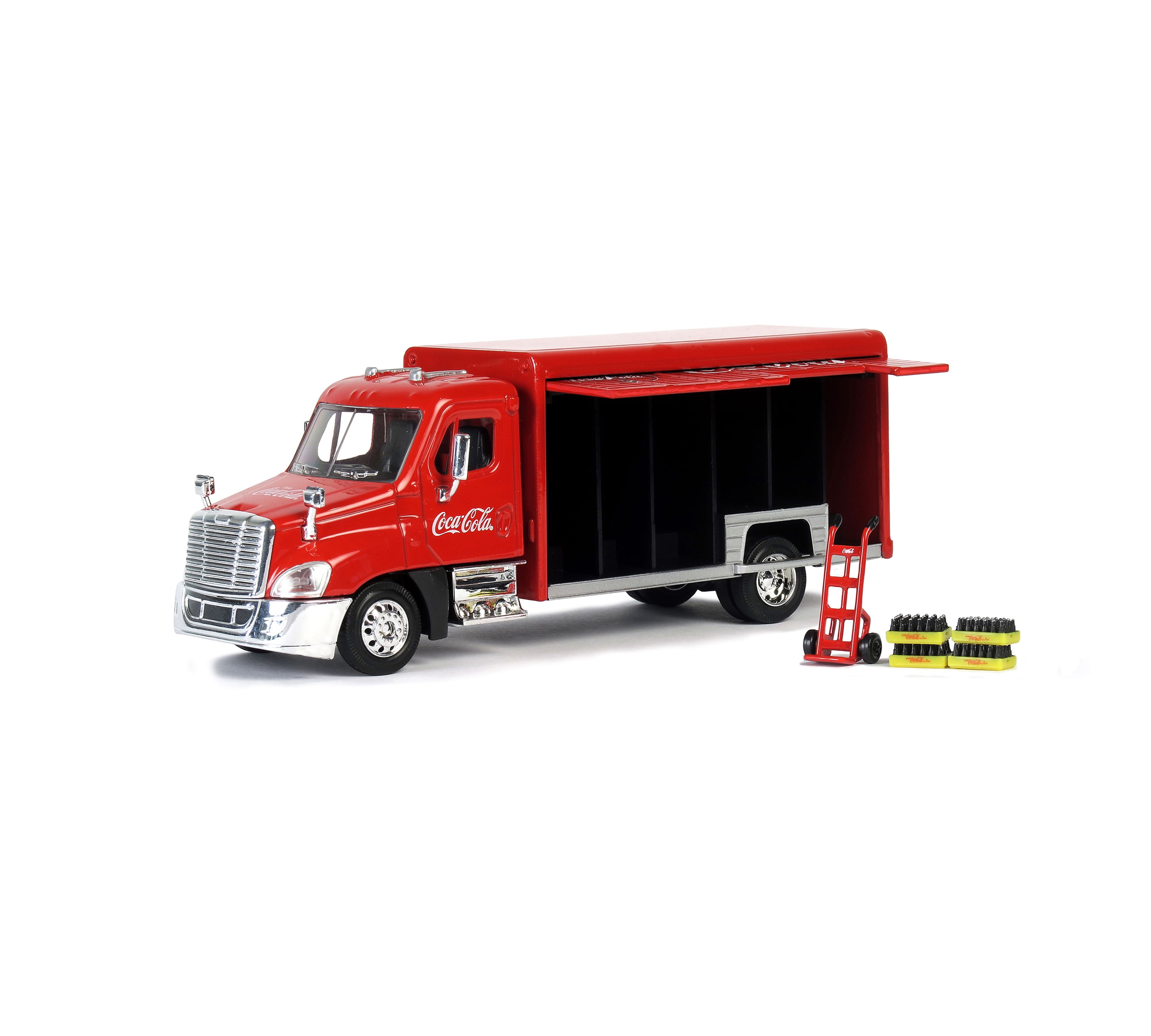 coca cola toy truck with bottles