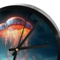 thumbnail image 4 of Jellyfish 9.8 Inches Silent Non-Ticking Round Digital Wall Clock for Bedroom Living Room Kitchen Bathroom Decoration Battery Operated Easy to Read, 4 of 6