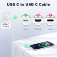 thumbnail image 4 of Cable USB C a USB C Quickeep, carga rápida, 3 pies y 60 W, paquete de 2, 4 of 7
