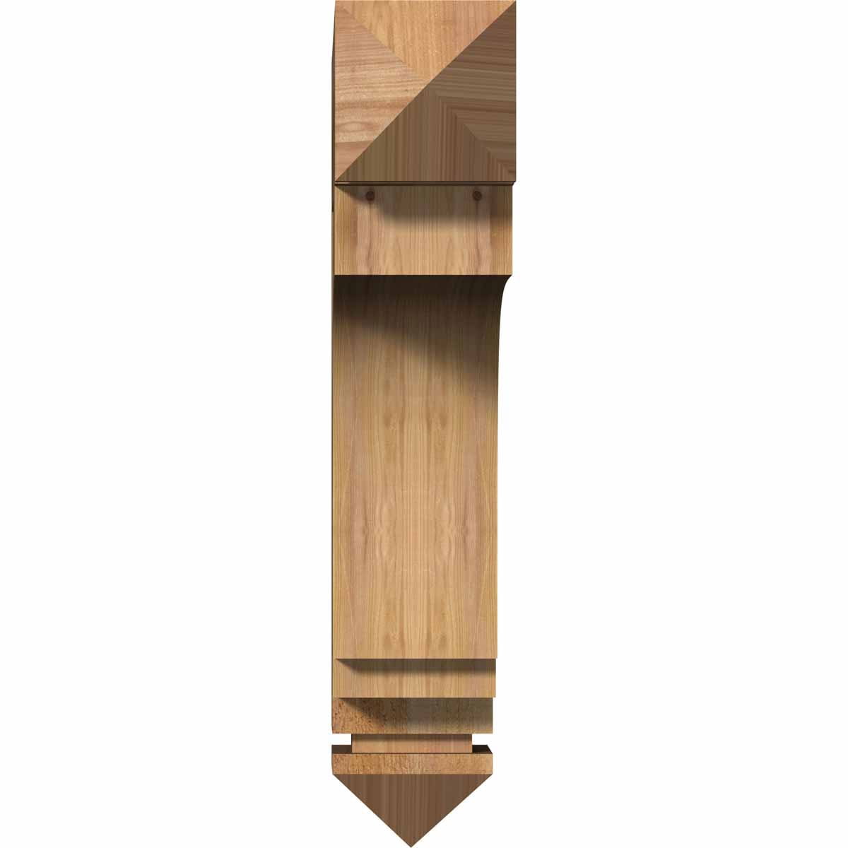 Ekena Millwork 4"W x 18"D x 18"H Imperial Craftsman Rough Sawn Bracket, Douglas Fir