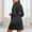 c01Black, variant on JGGSPWM Satin Robes for Women Knee Length Bathrobe Lightweight Soft Sleepwear V-neck Casual Ladies Loungewear Black S