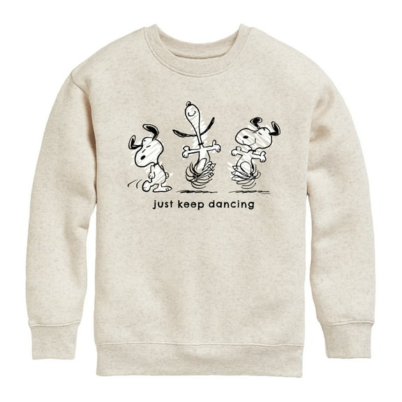 Peanuts - Snoopy Just Keep Dancing - Youth Crewneck Sweatshirt