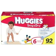 huggies snug & dry diapers, size 6, 92-count