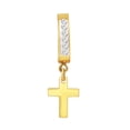 thumbnail image 7 of BEBERLINI Men Cross Pendant CZ Huggie Hoop Earrings 14K Gold Plated Stainless Steel Gift, 7 of 7