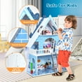 thumbnail image 5 of Infans Wooden Dollhouse 3-Story Pretend Playset W/ Furniture&Doll Gift for Age 3+ Year, 5 of 6