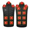thumbnail image 1 of Bloque de Carga Usb, Cremallera Unisex Doble Control 15 Zona Calefacción Chaqueta de Algodón, Caliente Chaqueta de Vestido para Hombre, 1 of 1