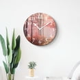 thumbnail image 4 of 16 Inch Wall Clock Battery Operated Silent Clock Decorative for Office, Kitchen, Outdoor, Living Room，forest View in The Foggy forest with Sun Beams and Fall Leaves Picture, 4 of 4