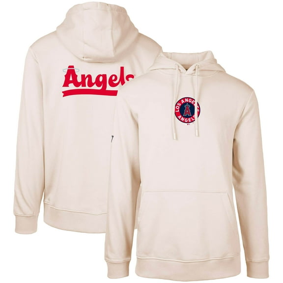 Men's Levelwear Khaki Los Angeles Angels City Connect Podium Core 2.0 Pullover Hoodie