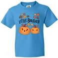 thumbnail image 3 of Inktastic Little Brother Pumpkins with Fall Leaves Youth T-Shirt, 3 of 5