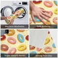 thumbnail image 4 of Non Slip Door Mat, Donut Print Light Yellow Fast Drying Bath Tub Mats, Absorbent Bathroom Rugs Entrance Welcome Mat, Bath MatS for Tub, Floor, Home, Kitchen, Hotel,16x24in, 4 of 6