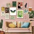 thumbnail image 2 of 15 Pcs Maximalist Gallery Wall, Colorful Eclectic Decor, Colorful Art, Girls Room, Vintage Wall Art Prints, Moody Maximalist Bedroom Decorations (UNFRAMED), 2 of 7