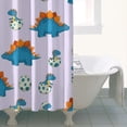 thumbnail image 4 of Lavender Dinosaurs Hatching Eggs Shower Curtain 36"x72" ,Bathroom Decorative Shower Curtains Set with 12 Hooks,Modern Waterproof Washable Shower Curtain, 4 of 6