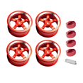 thumbnail image 2 of Llanta de Rueda de 4 Piezas Hugo para MN86KS MN86 MN 12 Car Truck Upgrade Parts Rojo, 2 of 8